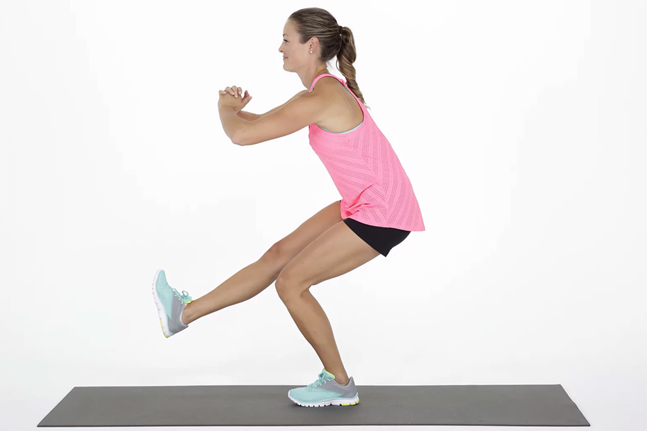 Приседания на одной ноге