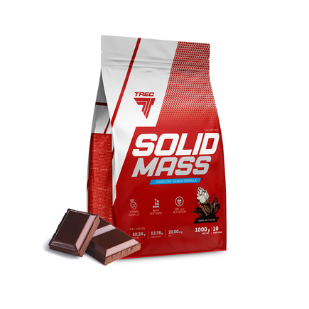 Гейнер Solid Mass 1000 г Trec Nutrition Шоколад