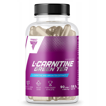 Карнитин L-Carnitine+Green Tea 90 капс Trec Nutrition