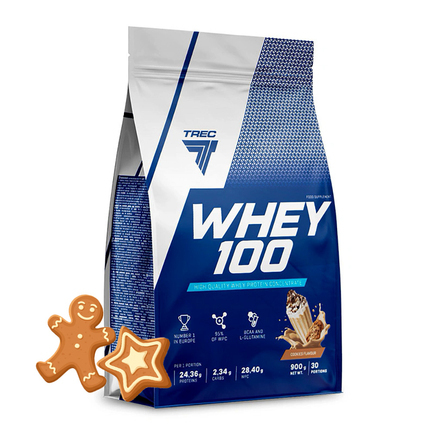 Протеин сывороточный Whey 100 900 г Trec Nutrition Печенье