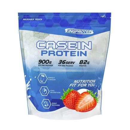 Casein Protein 900 г KingProtein Клубника