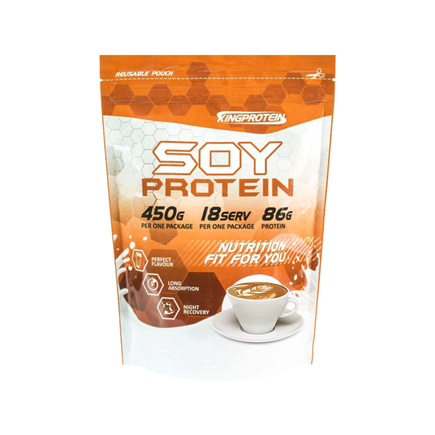 Протеин соевый изолят Soy Protein Isolate 450 г KingProtein - Капучино