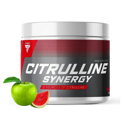 Цитруллин малат Citrulline SYNERGY 240 г вкус Trec Nutrition Арбуз-яблоко