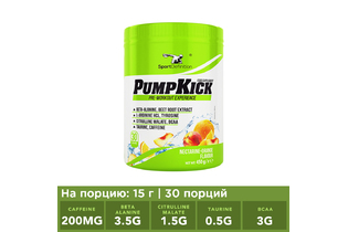 Small Предтренировочный комплекс PupmKick Experience 450 г Sport Definition Нектарин-апельсин