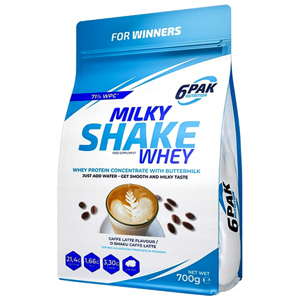 Milky Shake Whey 700 г 6PAK  Кофе латте