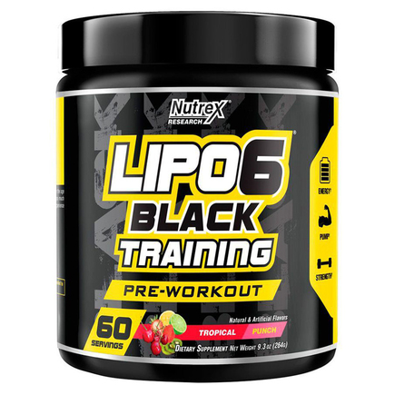 Предтренировочный комплекс Lipo 6 Black Training Pre-workout 189 г Nutex Тропический пунш