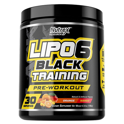 Предтренировочный комплекс Lipo 6 Black Training Pre-workout 189 г Nutex Апельсин манго