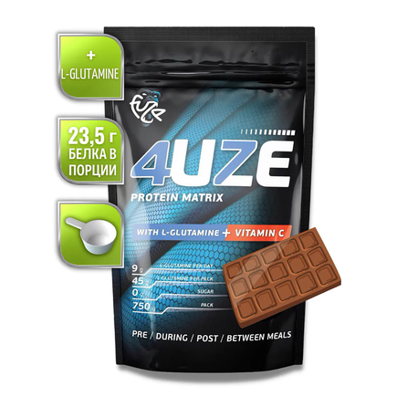Protein Matrix with L-Glutamine Vitamin C 750 г Fuze Молочный шоколад