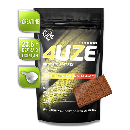 Фьюз Protein Matrix With Creatine + vitamin C 750 г Fuze Молочный шоколад