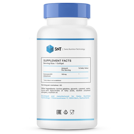 Коэнзим Coenzyme Q10 100 мг 60 капс SNT