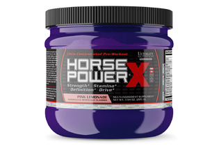 Small Предтренировочный комплекс HORSE POWER® X 225 г Ultimate Nutrition Розовый лимонад