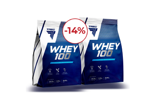Small Комплект 2 х 900 г протеин сывороточный Whey 100 Trec Nutrition