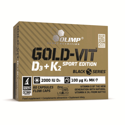 Комлпекс витаминов Gold-vit D3+K2 Sport Edition 60 капс Olimp