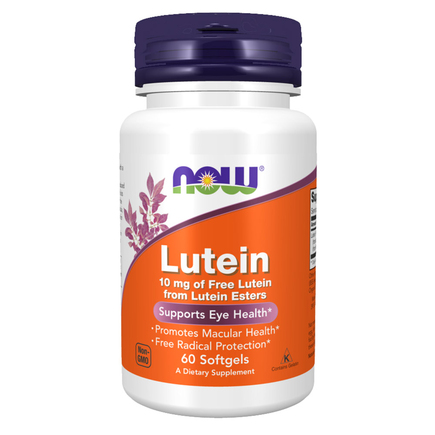 Лютеин витамины для глаз Lutein 10 мг 60 капс Now Foods