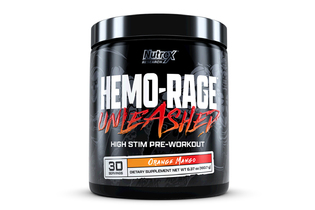 Small Предтренировочный комплекс с высокой стимуляцией Hemo-Rage Unleashed 179,8 г Nutrex Research Апельсин и манго