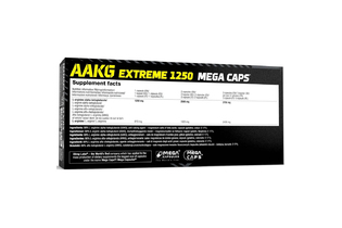 Small Усилитель Оксида Азота Л-Аргинин AAKG Extreme 1250 Mega Caps 120 капс Olimp Nutrition
