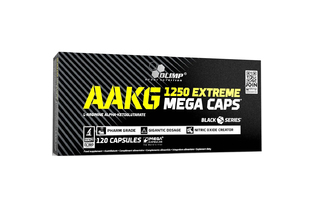 Small Усилитель Оксида Азота Л-Аргинин AAKG Extreme 1250 Mega Caps 120 капс Olimp Nutrition