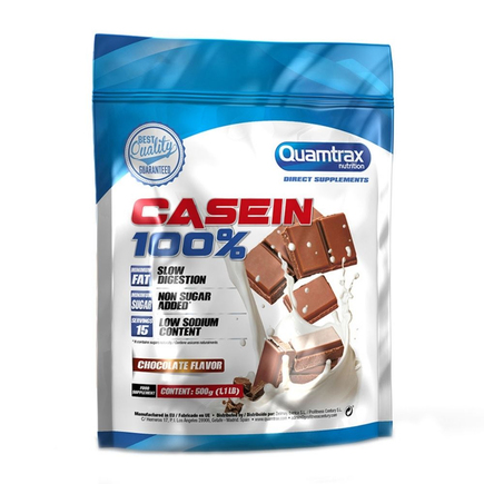 Протеин казеиновый Casein 100% 500 г Quamtrax Шоколад