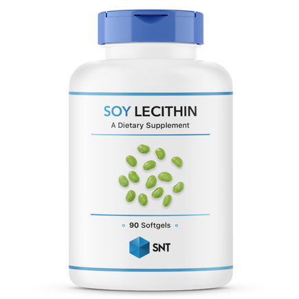 Соевый Лецитин Soy Lecithin Softgel 1200 мг 90 капс SNT
