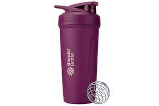 Small Шейкер спортивный STRADA STAINLESS FULL COLOR 709 мл Blender Bottle - сливовый